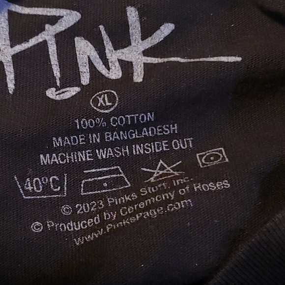 Pink 2023 Tour Shirt Mens XL - Picture 3 of 3